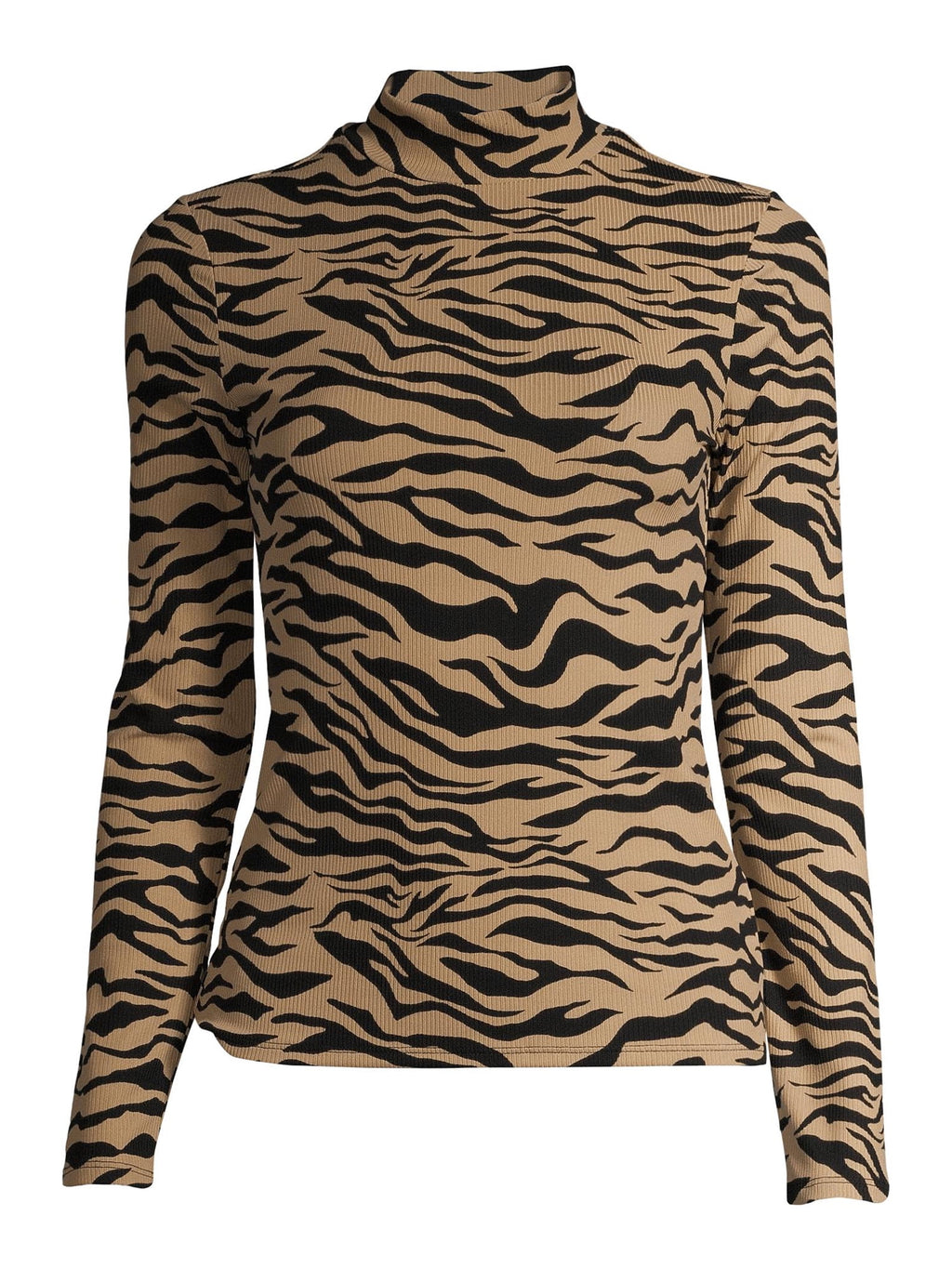 Long sleeve stand collar top