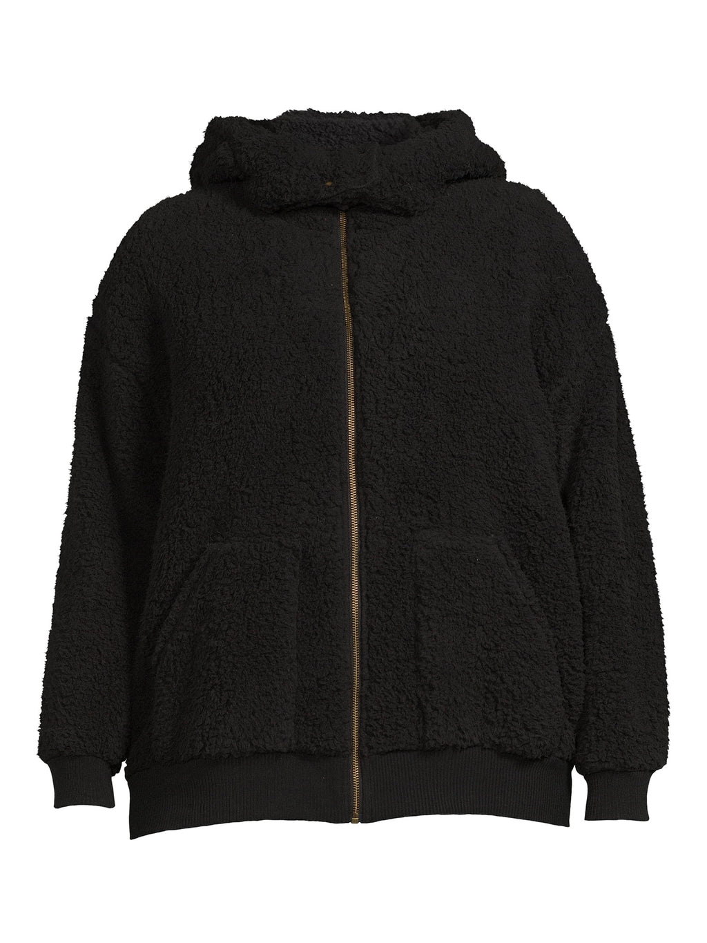 Women's Plus Size Full Zip Sherpa Jacket