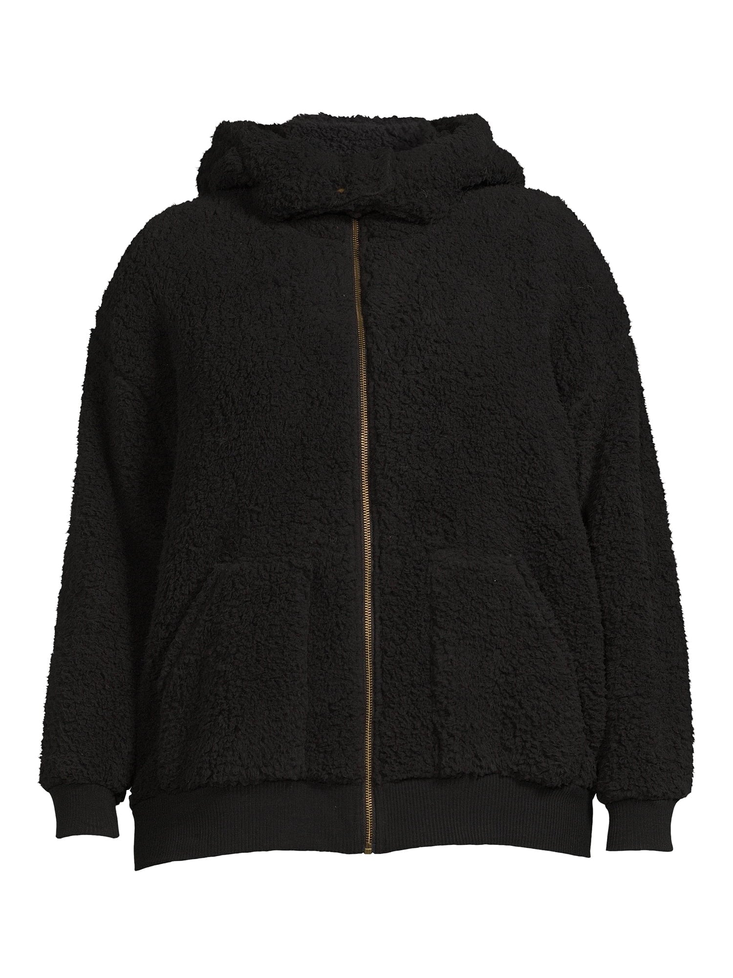 Women's Plus Size Full Zip Sherpa Jacket