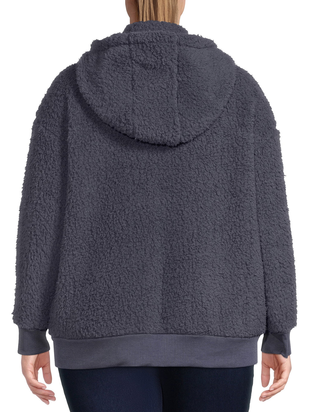 Women's Plus Size Full Zip Sherpa Jacket