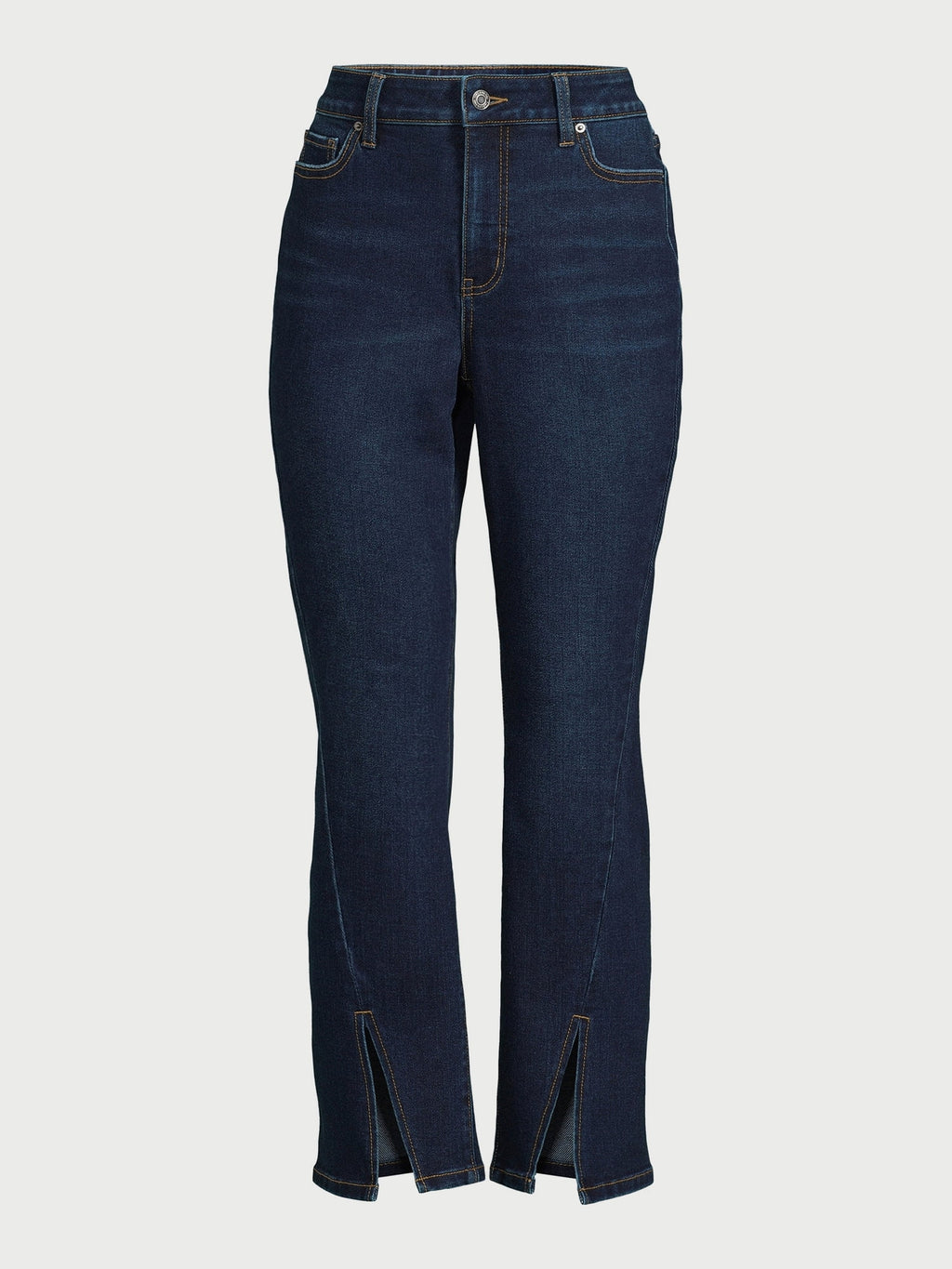 Women's slit straight leg pants