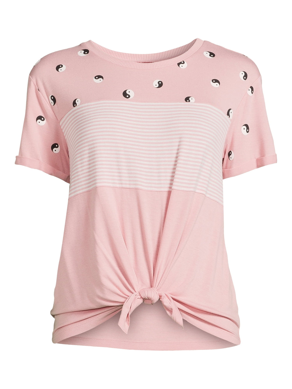 Tie Front Triple Layer T-Shirt