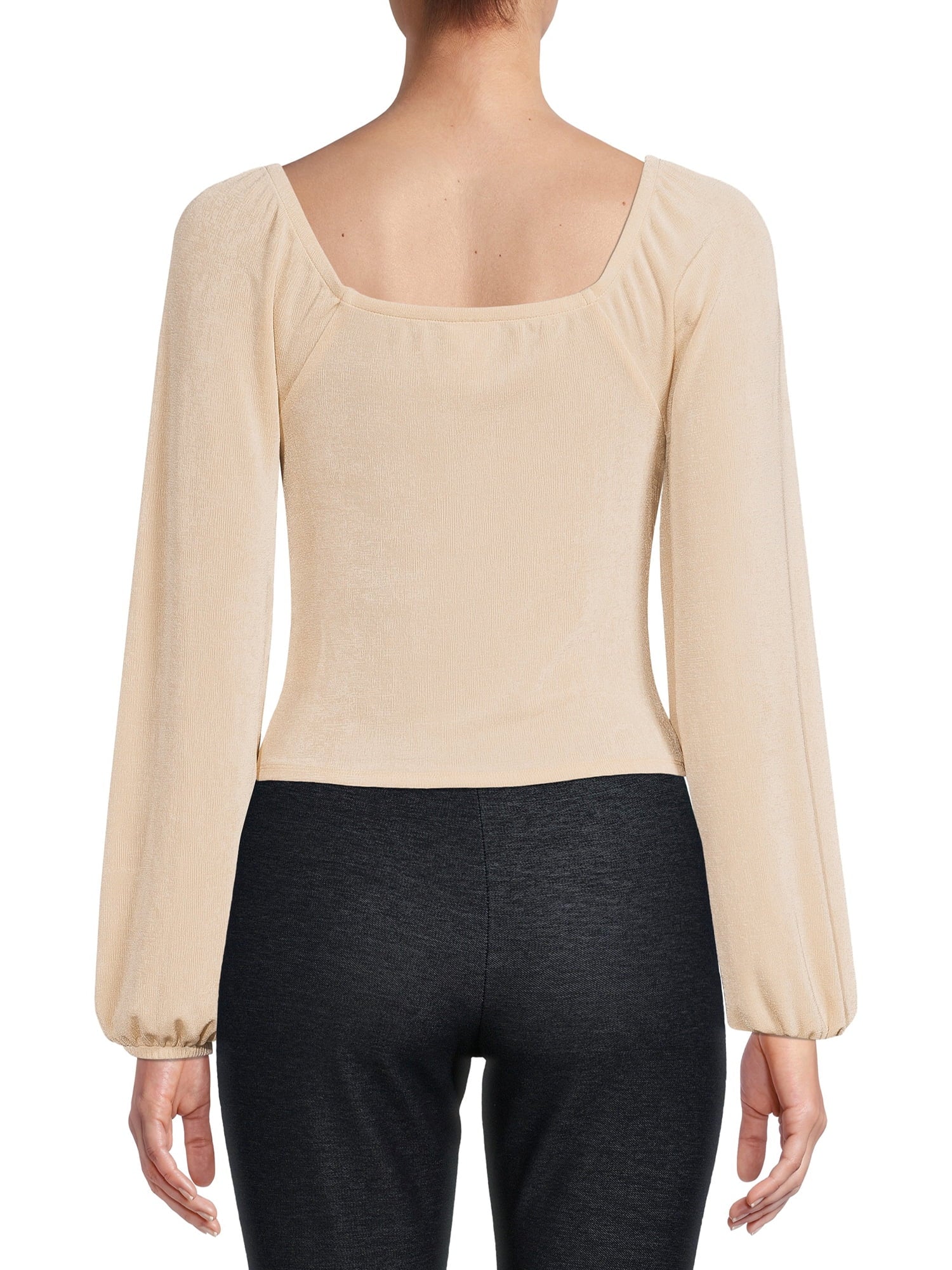 Pleated Peasant Blouse