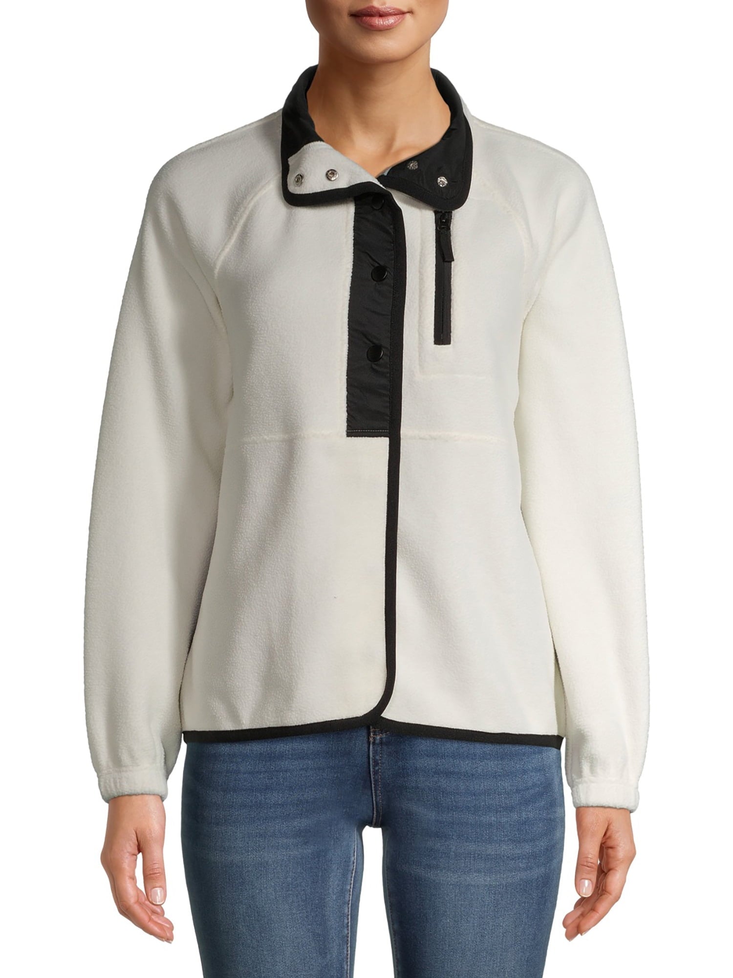 Women's half-snap wool pullover