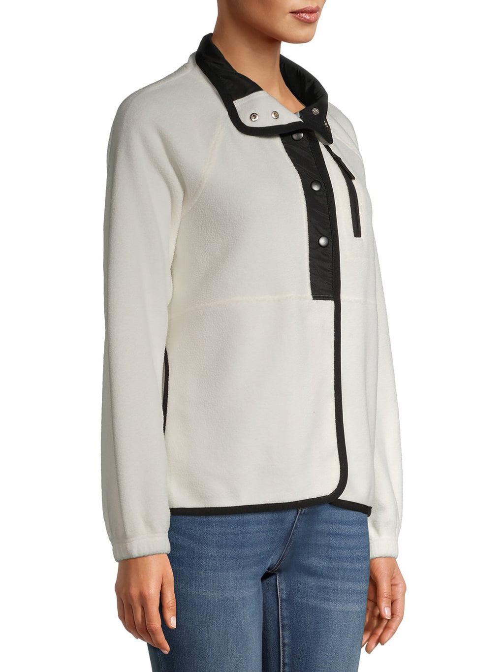 Women's half-snap wool pullover