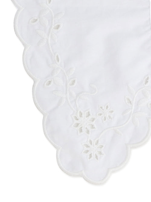 Adult women's white fan collar