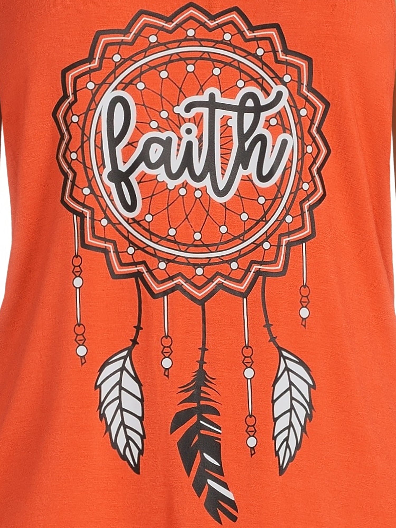 Sleeveless Tie Back Graphic Tank Top