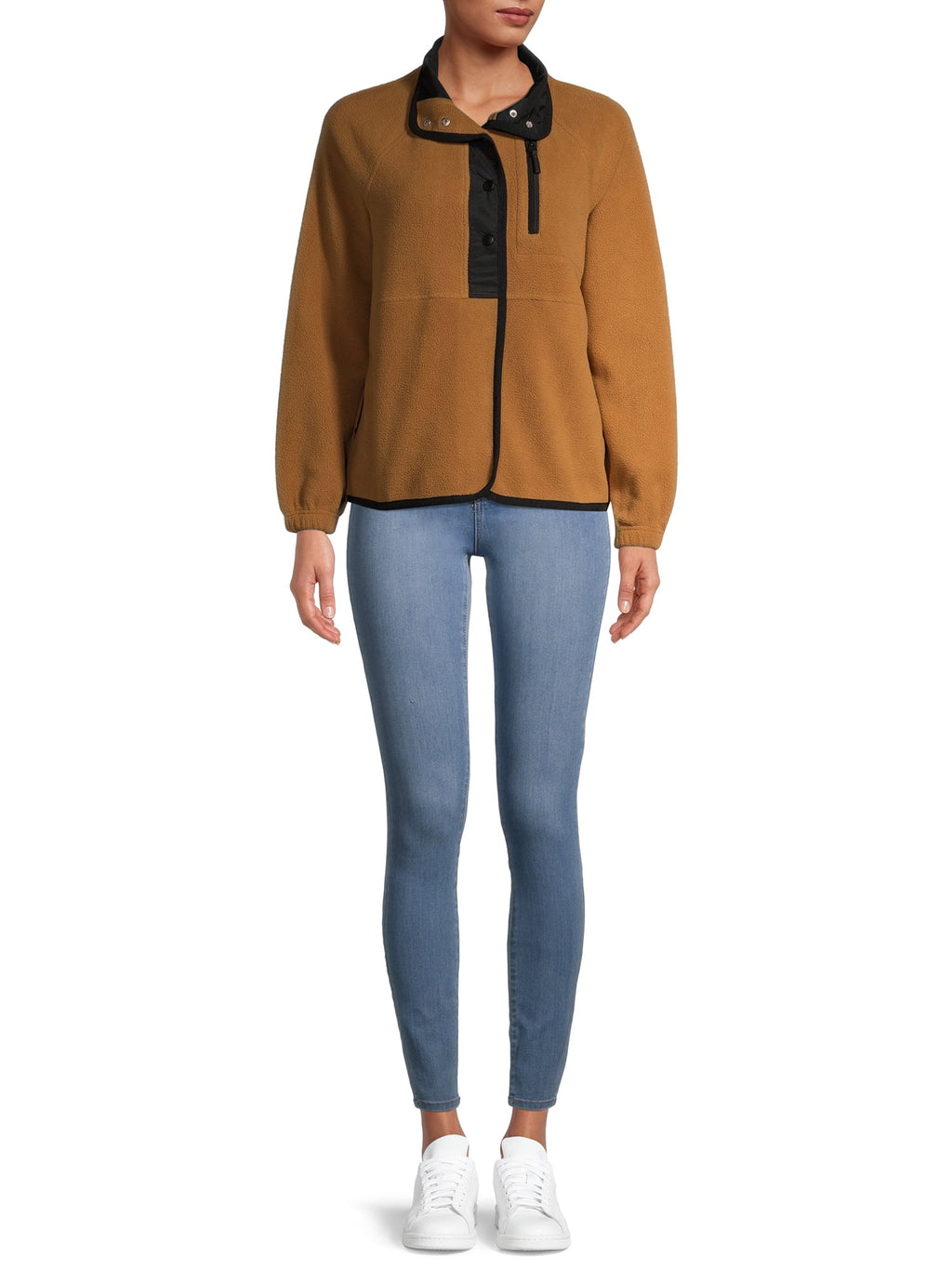 Women's half-snap wool pullover