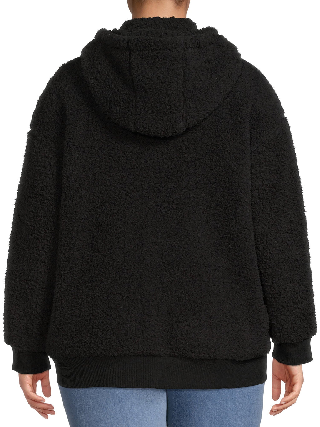 Women's Plus Size Full Zip Sherpa Jacket