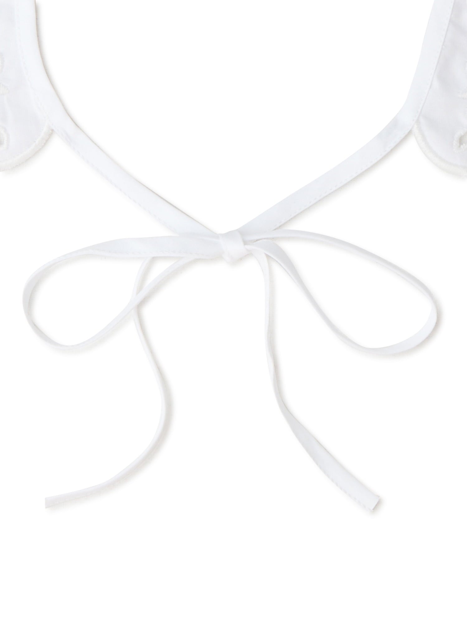 Adult women's white fan collar