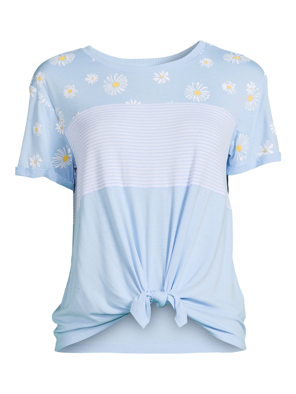 Tie Front Triple Layer T-Shirt