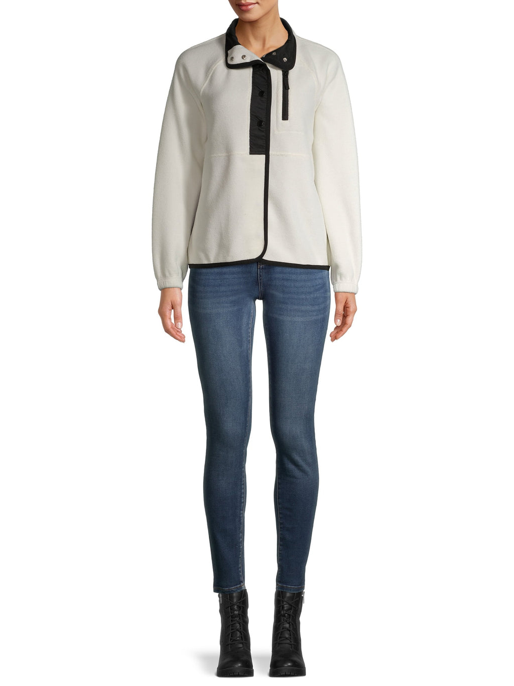 Women's half-snap wool pullover