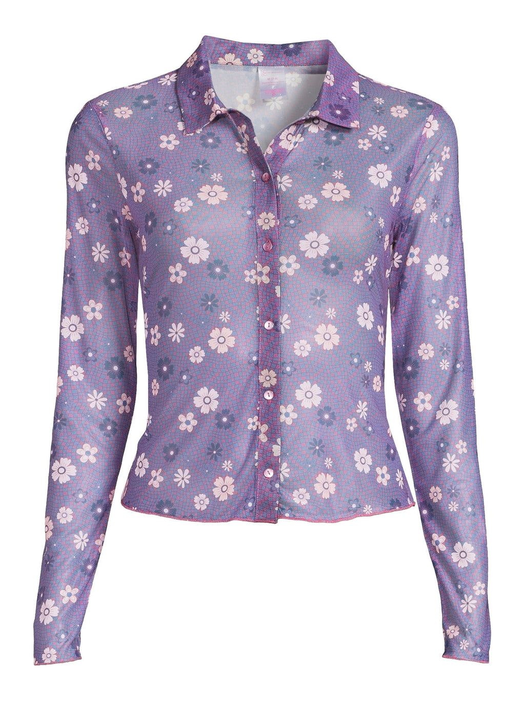 Long Sleeve Mesh Shirt