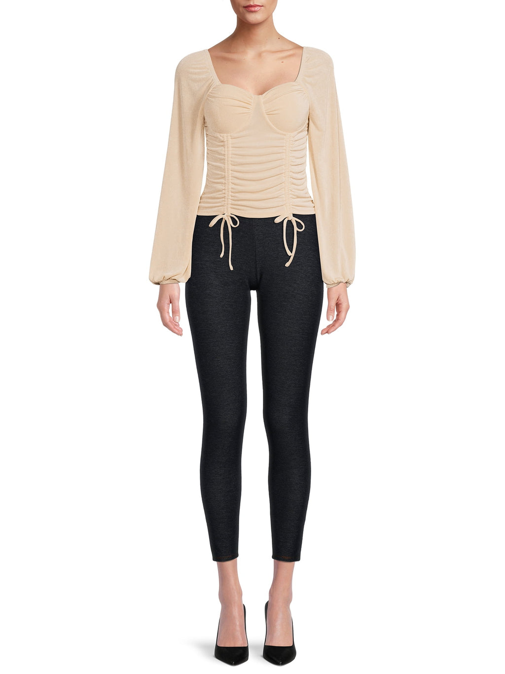 Pleated Peasant Blouse