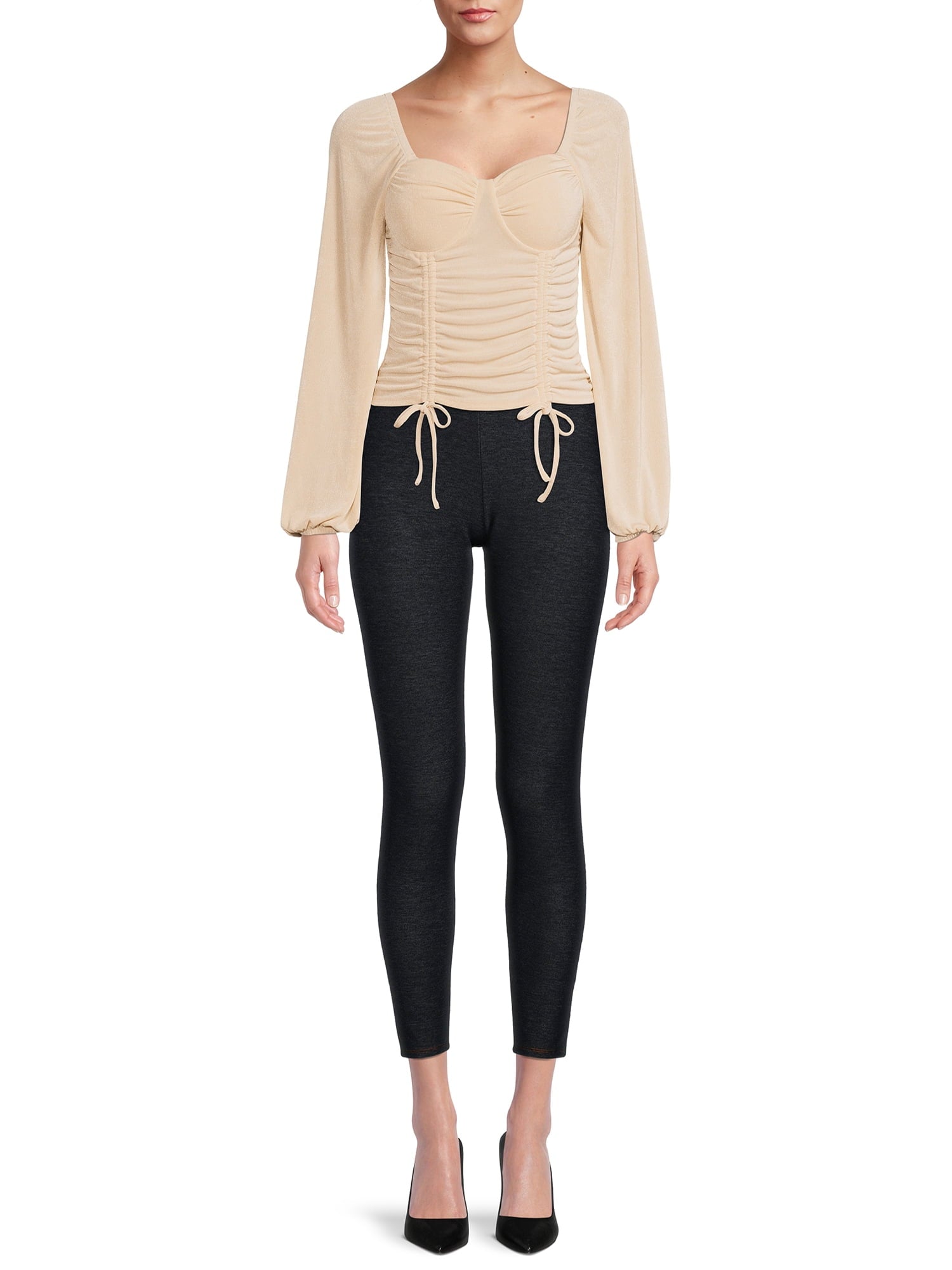 Pleated Peasant Blouse