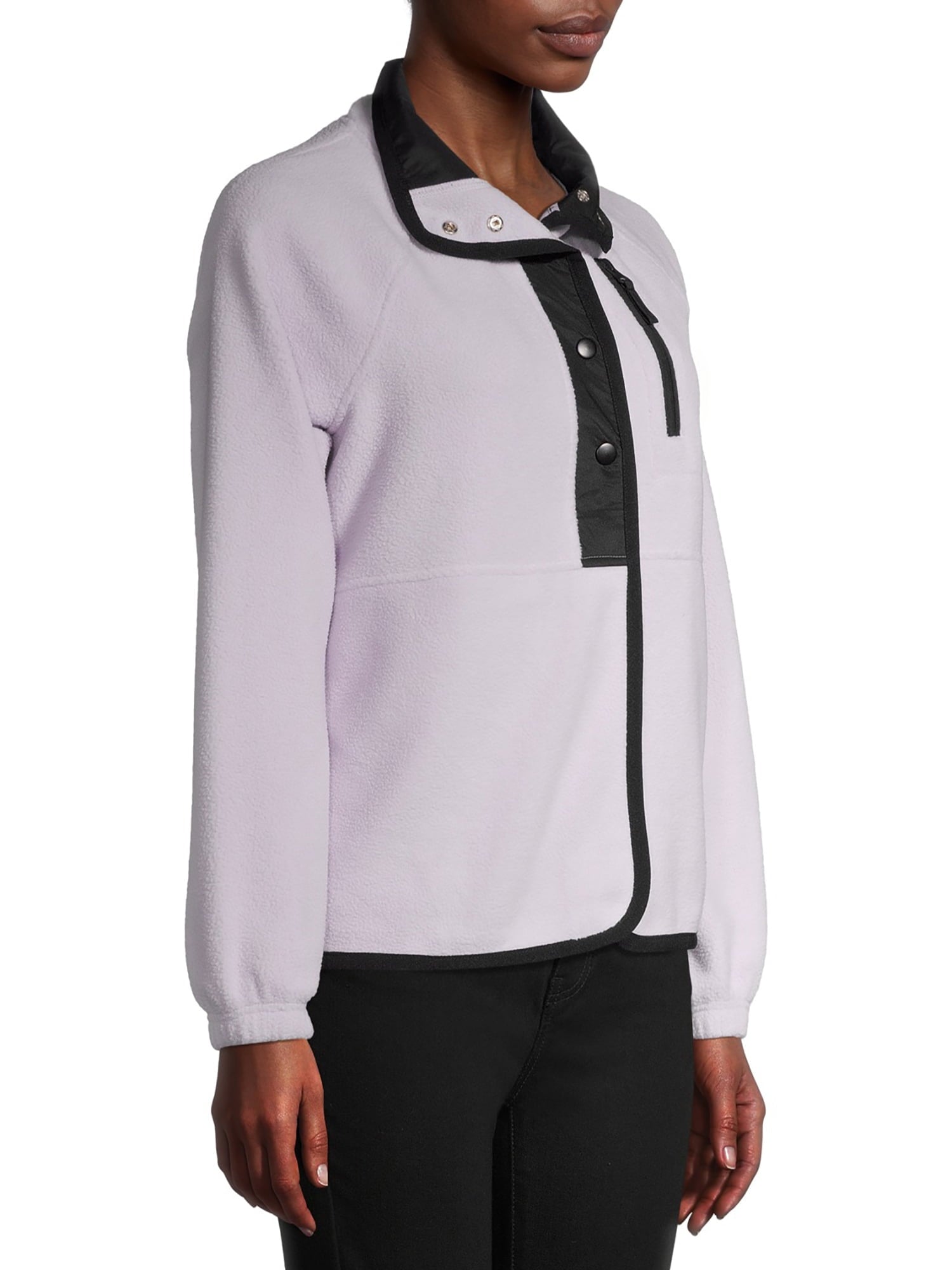 Women's half-snap wool pullover