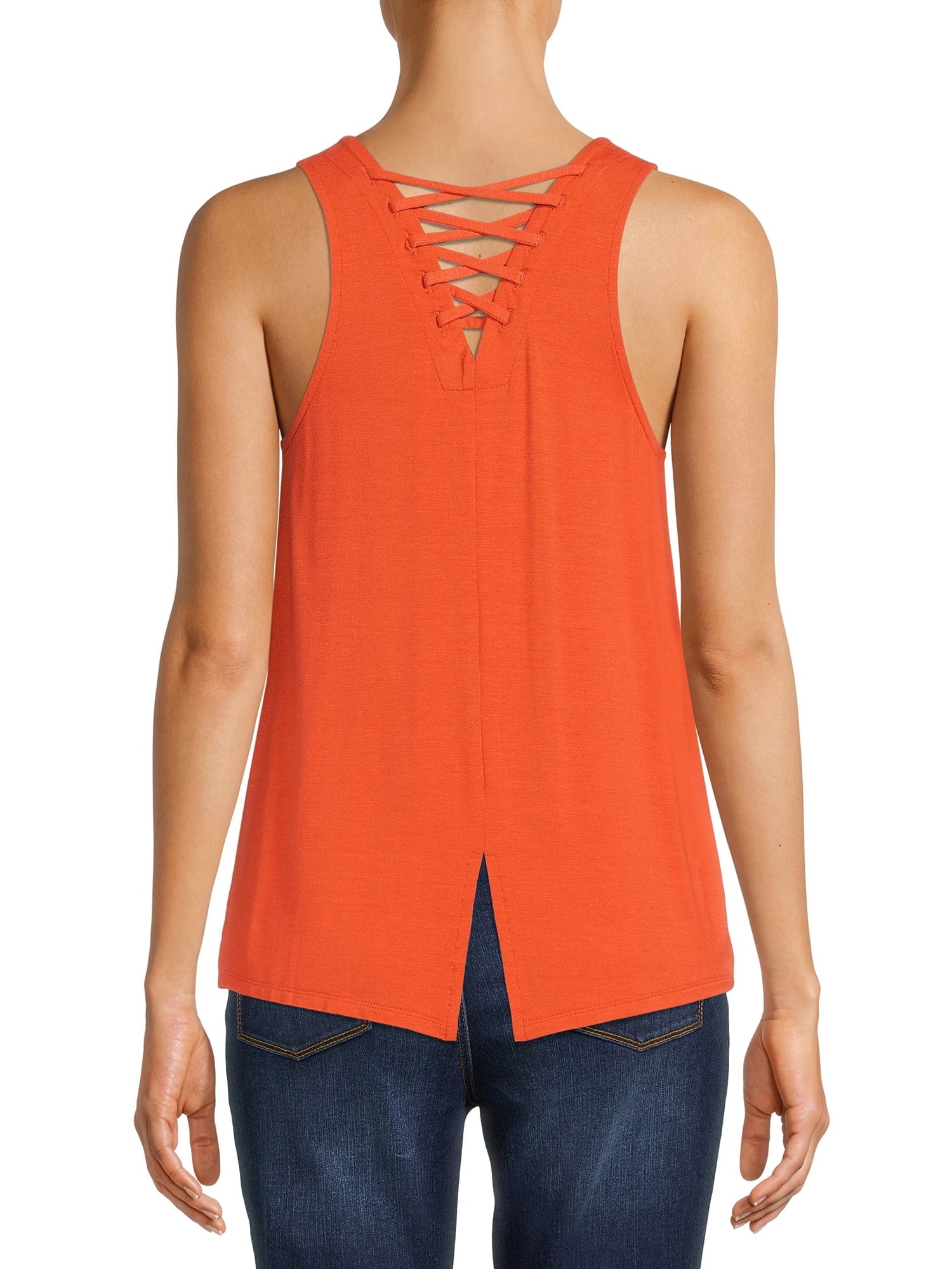Sleeveless Tie Back Graphic Tank Top