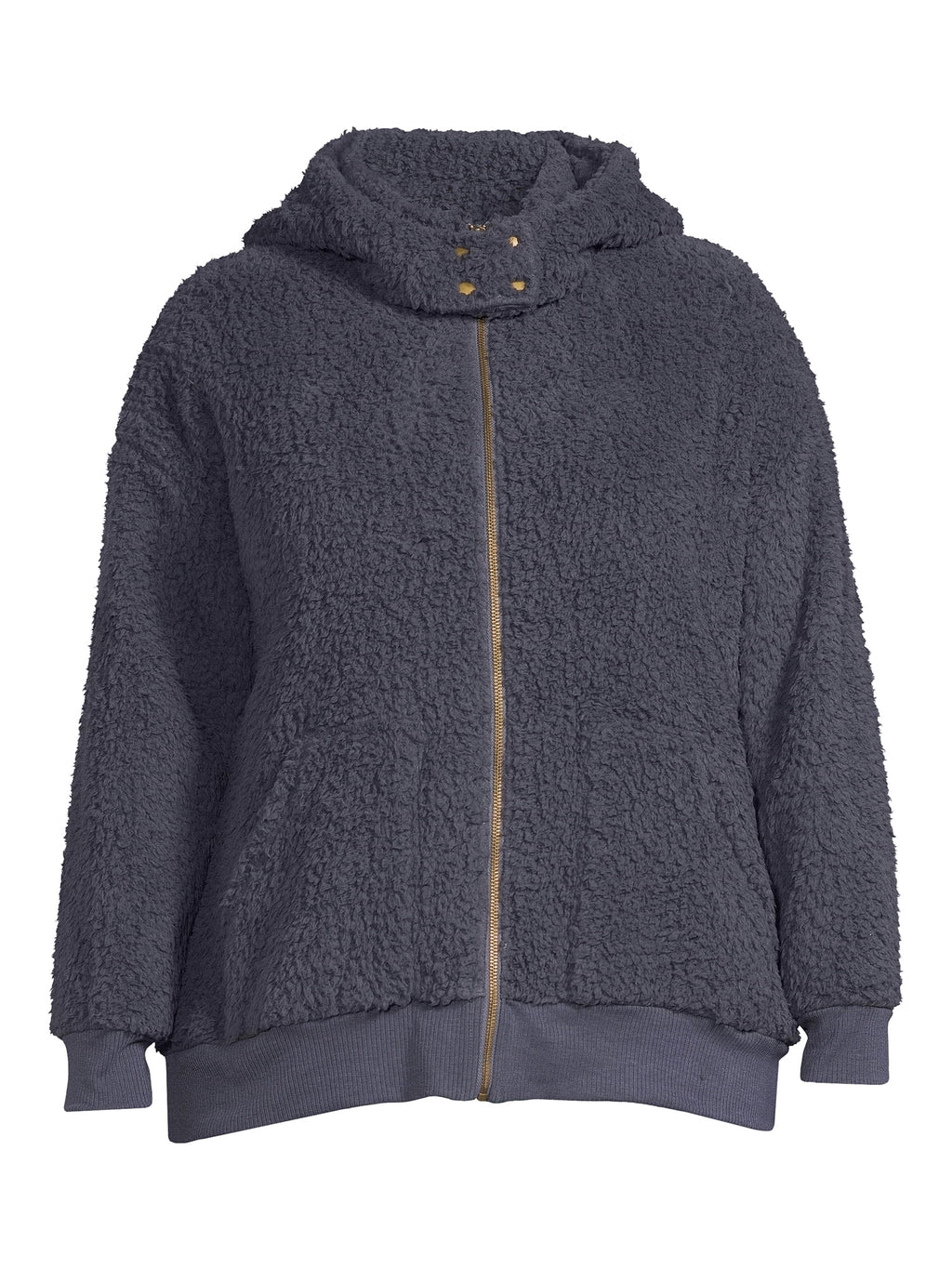 Women's Plus Size Full Zip Sherpa Jacket