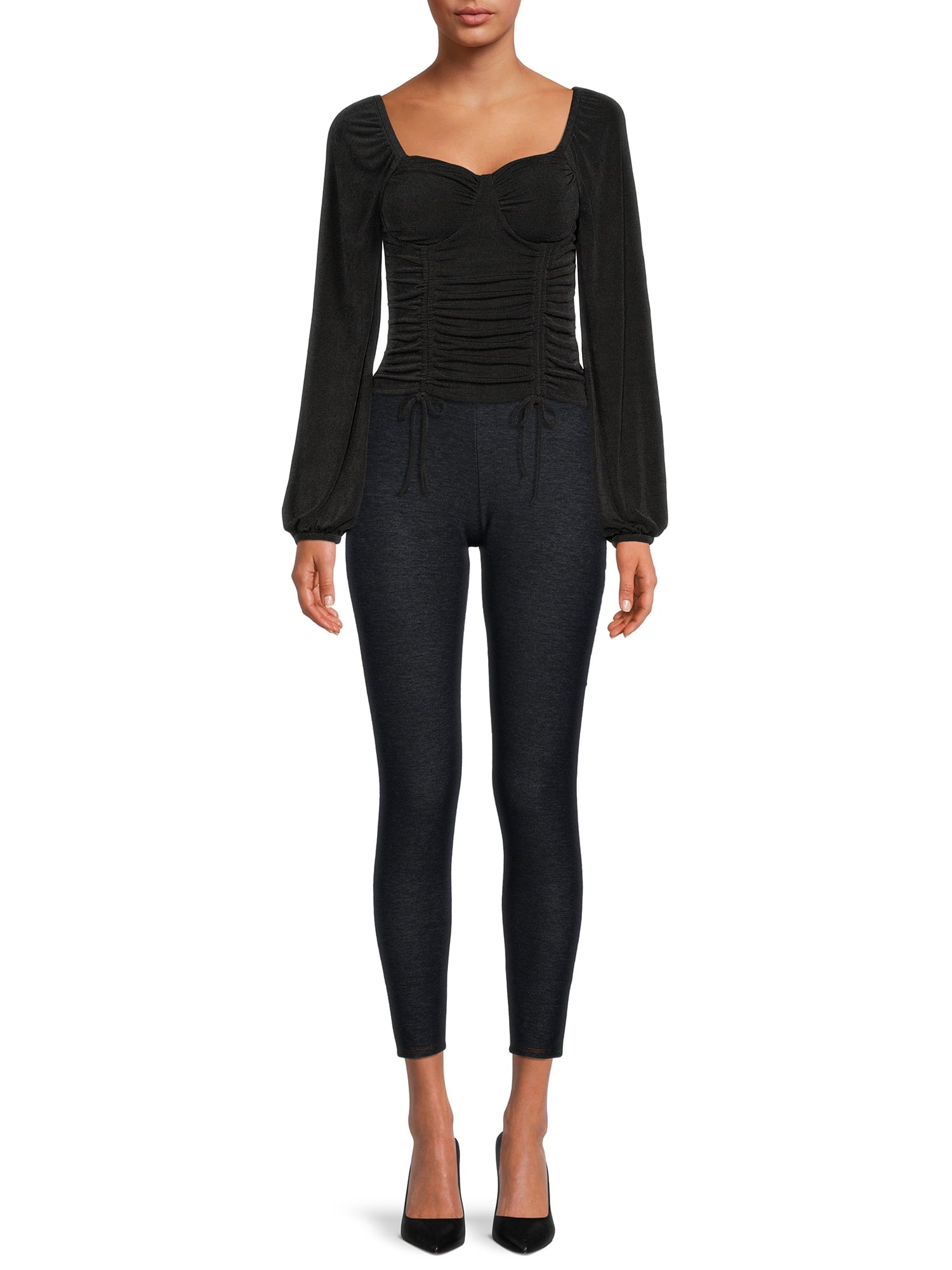 Pleated Peasant Blouse