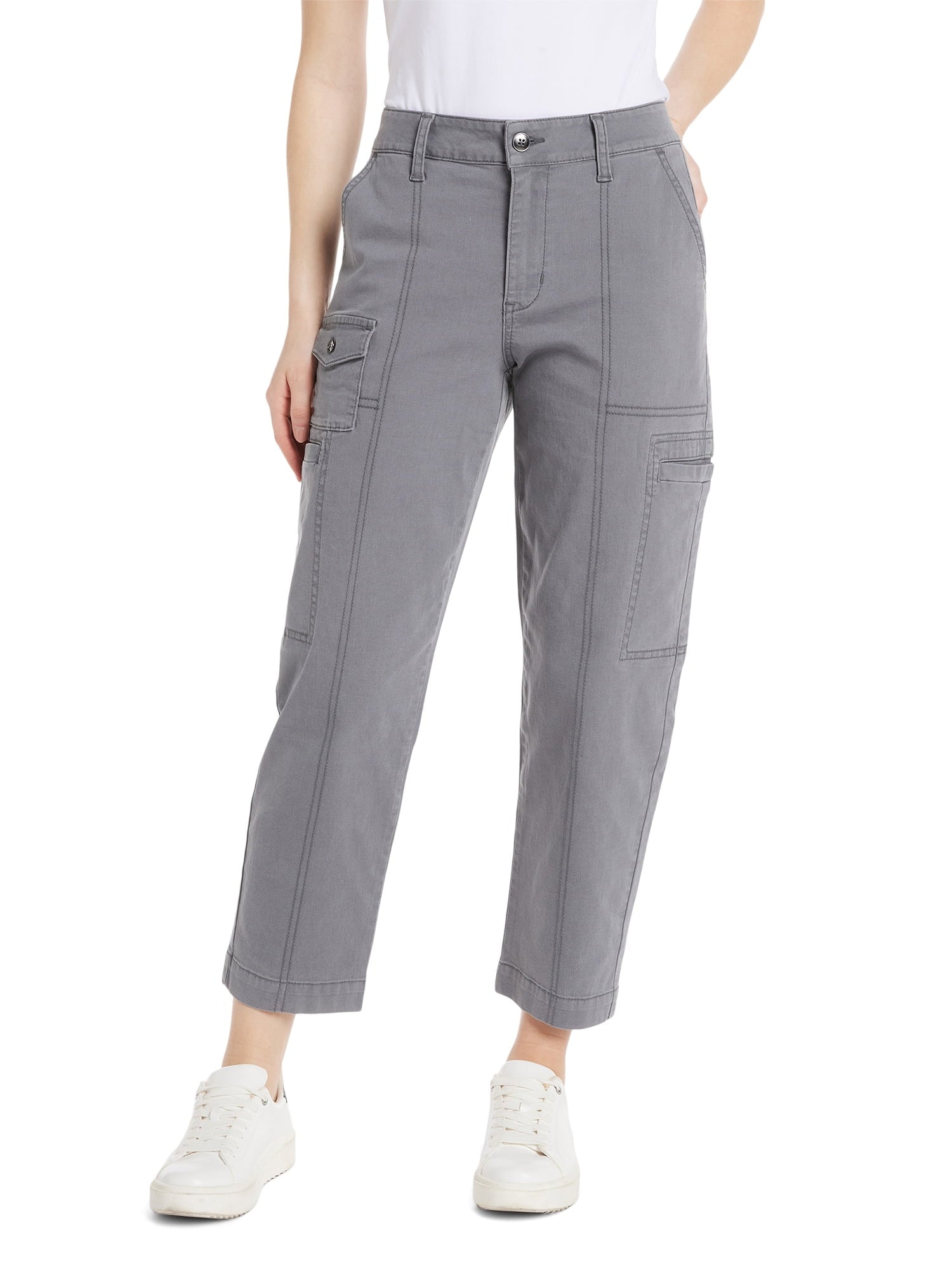 Women's mid waist straight leg pants