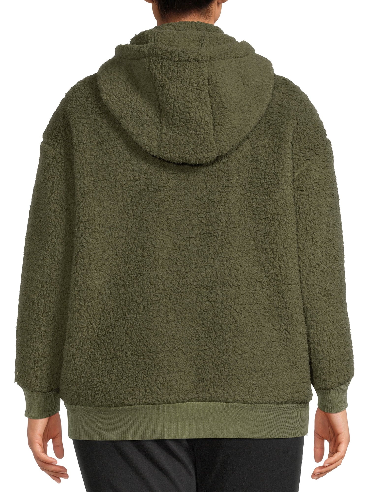 Women's Plus Size Full Zip Sherpa Jacket