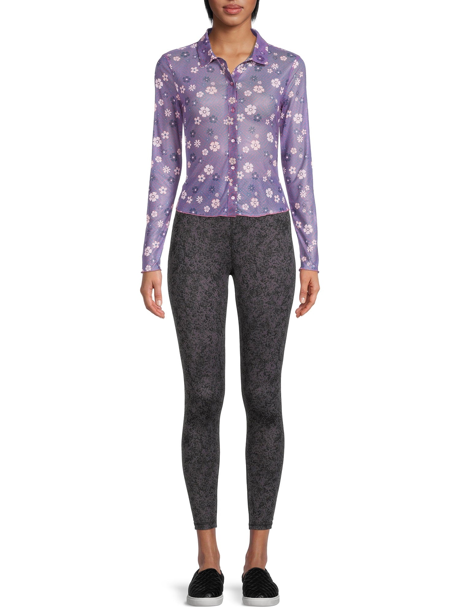 Long Sleeve Mesh Shirt