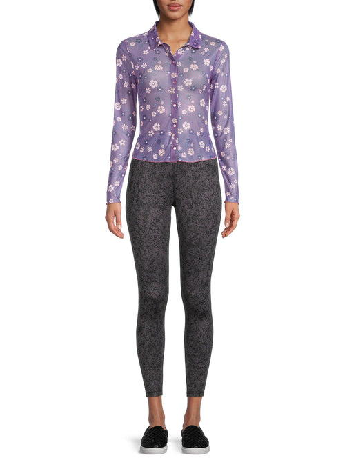 Long Sleeve Mesh Shirt